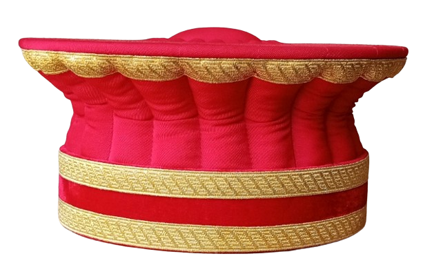 Toque magistrat rouge 3 galons ors, M2
