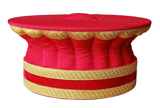 Toque magistrat rouge 3 galons ors, M1