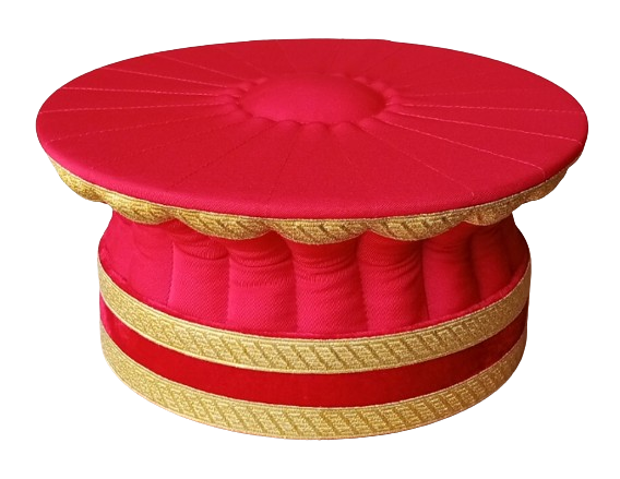 Toque magistrat rouge 3 galons ors, M2